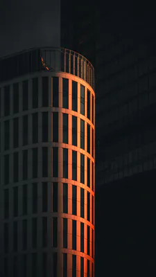 Architecture, High-rise, Evening Light, Glass Windows, Geometry, Contrast, Cityscape, Amoled