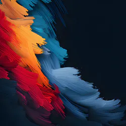Neon abstract flower