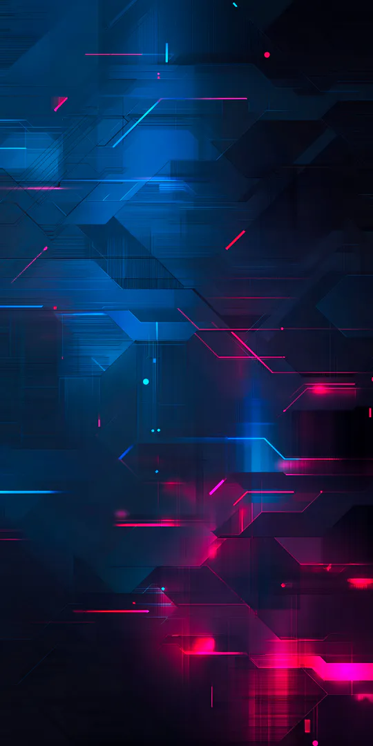 Phone wallpaper: Neon technical mesh