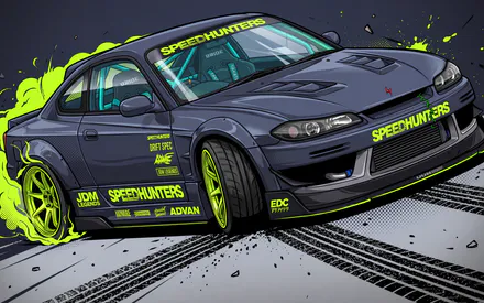 Nissan, Nissan Silvia, Дрифт, Искусство ИИ, Сгенерировано ИИ