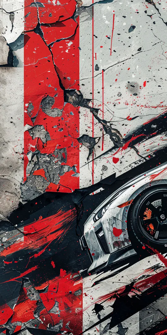 Phone wallpaper: Speed ​​in cracks