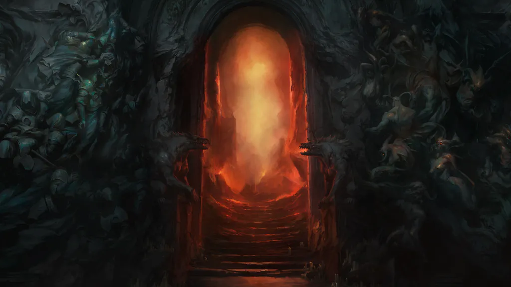 Desktop wallpaper: The gates of the burning abyss