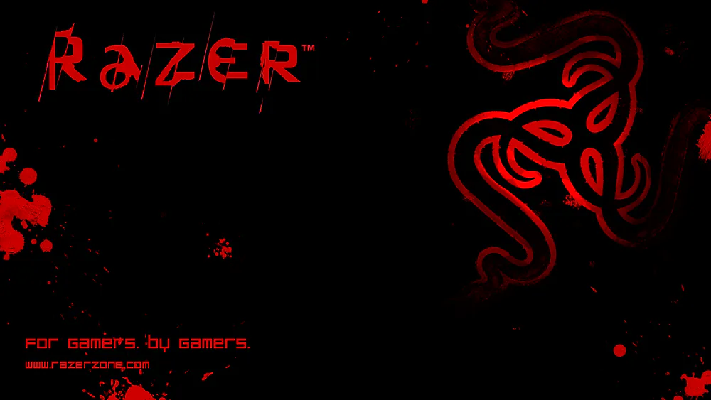 Wallpaper Razer Red 1366x768