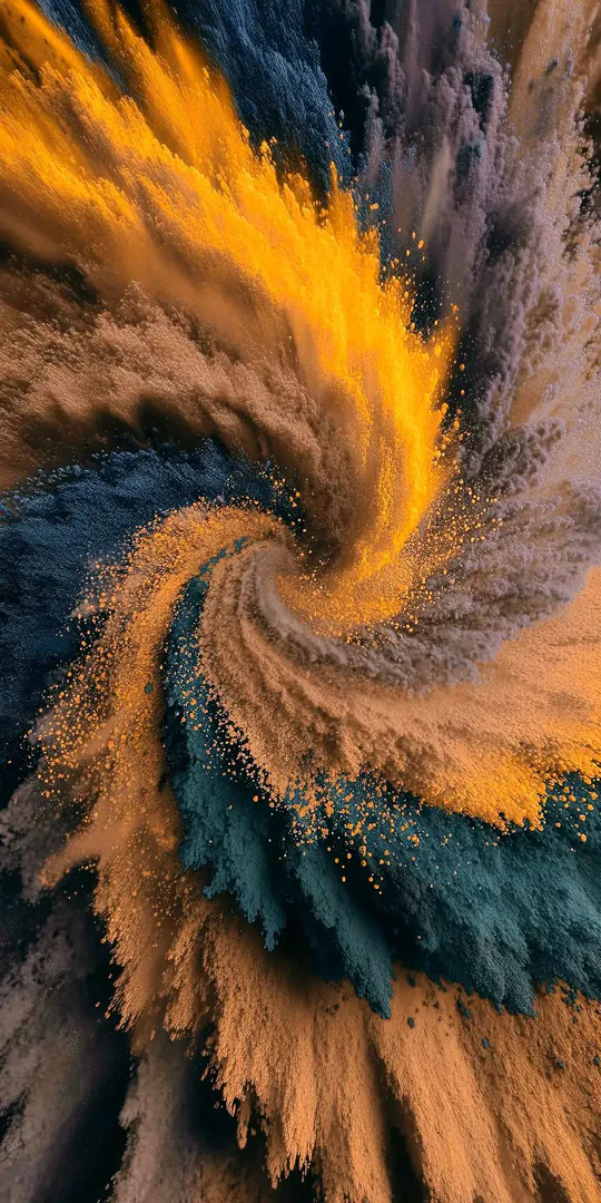 Обои на телефон: Энергичная цветная спираль