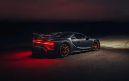 Bugatti, Supercar, Sports Car, Automobile, Side View, Blue