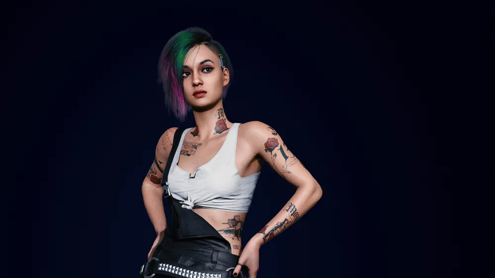 Wallpaper Judy of Cyberpunk 2077 1080x2400