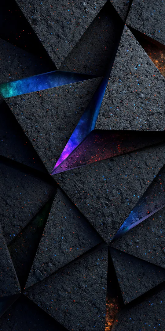 Phone wallpaper: Abstraction from triangles