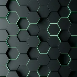 Abstract Hexagonal Tower Illustration