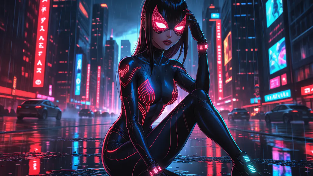 Обои на рабочий стол: Anime Spider Girl