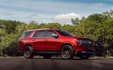 Chevrolet, Tahoe, Red, 4x4, Forest