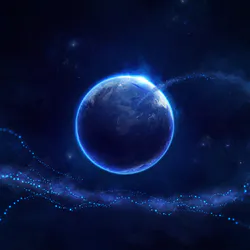 Stellar Light Violet Planet