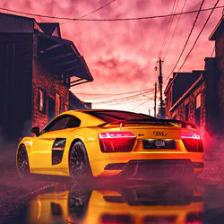 Yellow Audi Sport