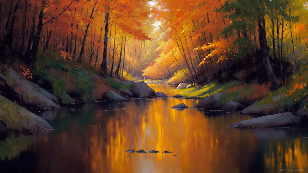 Desktop wallpaper: Autumn forest