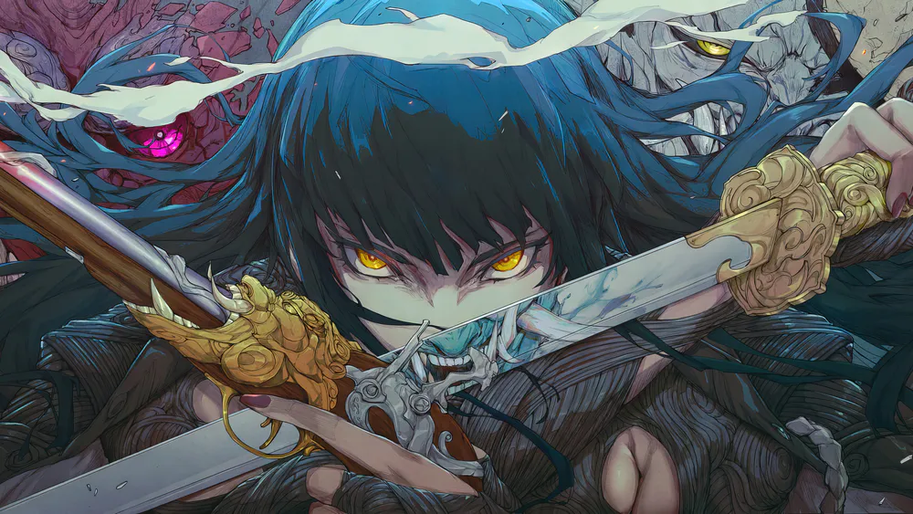 Wallpaper Samurai 1366x768