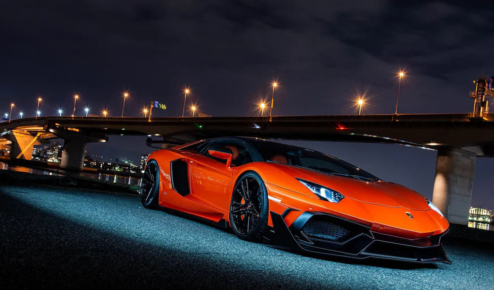 Wallpaper Lamborghini Orange 1920x1080