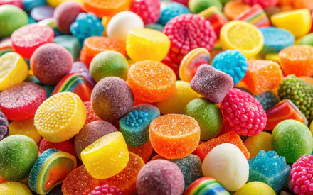 Конфеты, Сладости, Цветные
