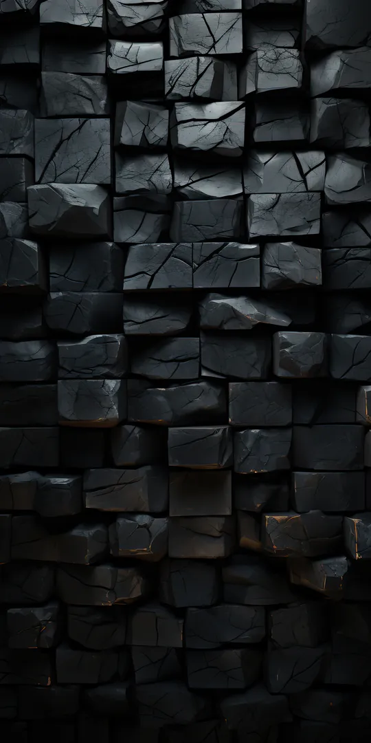 Шпалери на телефон: Чорні кам’яні куби
