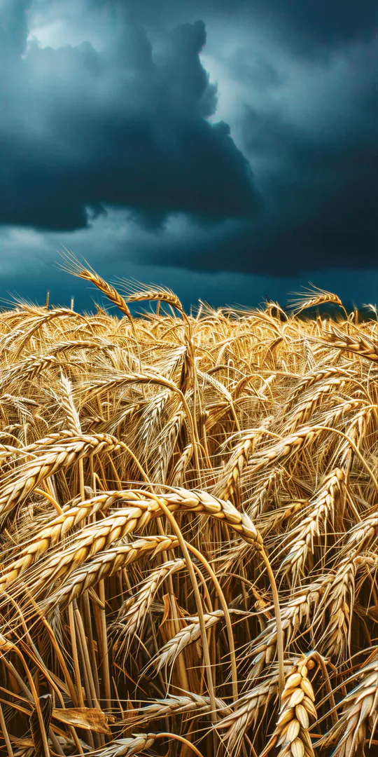 Phone wallpaper: Golden field