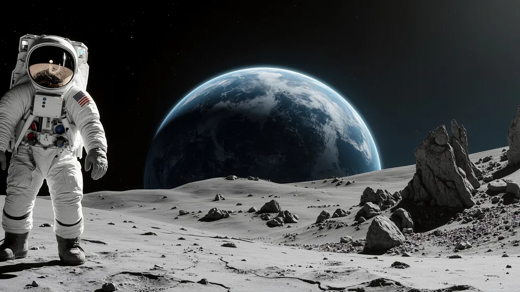 Desktop wallpaper: Lonely astronaut