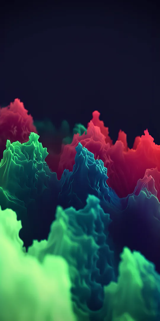 Phone wallpaper: Neon formations