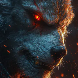 Blue girl in headphones