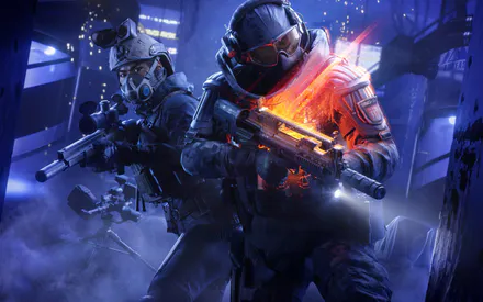 Солдати, Штурмова гвинтівка, Снайперська гвинтівка, Тактика, Військова екіпіровка, Вогонь, Міський пейзаж, Газові маски, Дим