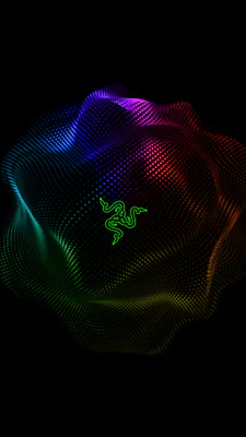 Логотип, Три змії, Точковий малюнок, Кольорова абстракція, Світловий ефект, Темний фон, Amoled
