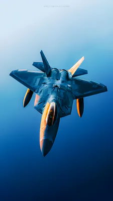 Військова авіація, Винищувач, Кабіна, Пілот, Крила, Синє небо, Закатне освітлення, F-22