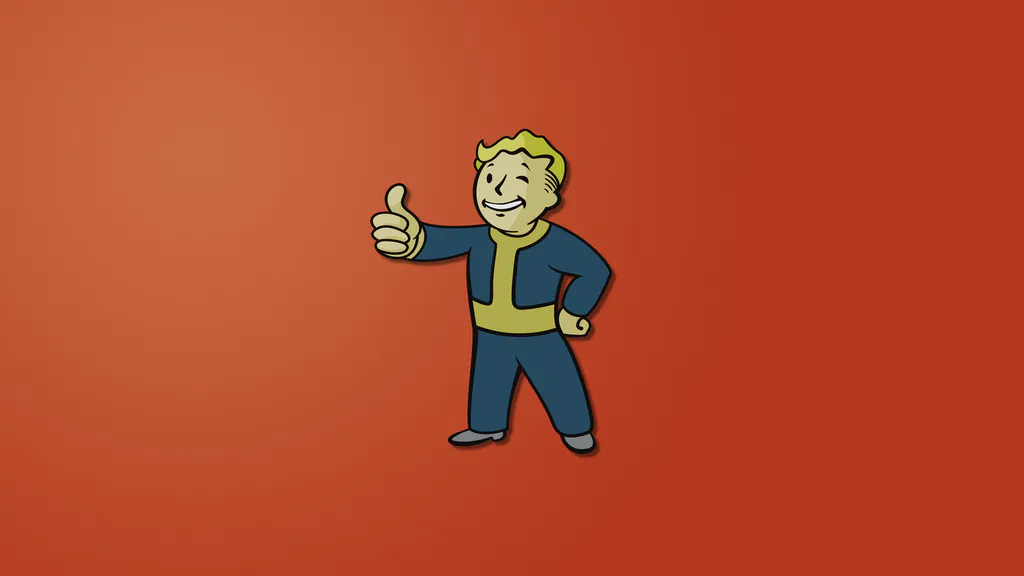 Обои на рабочий стол: Vault Boy подмигивает