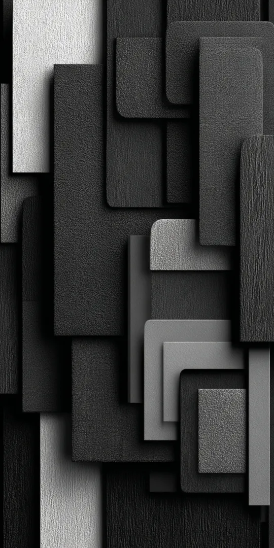 Шпалери на телефон: Чорна геометрична абстракція