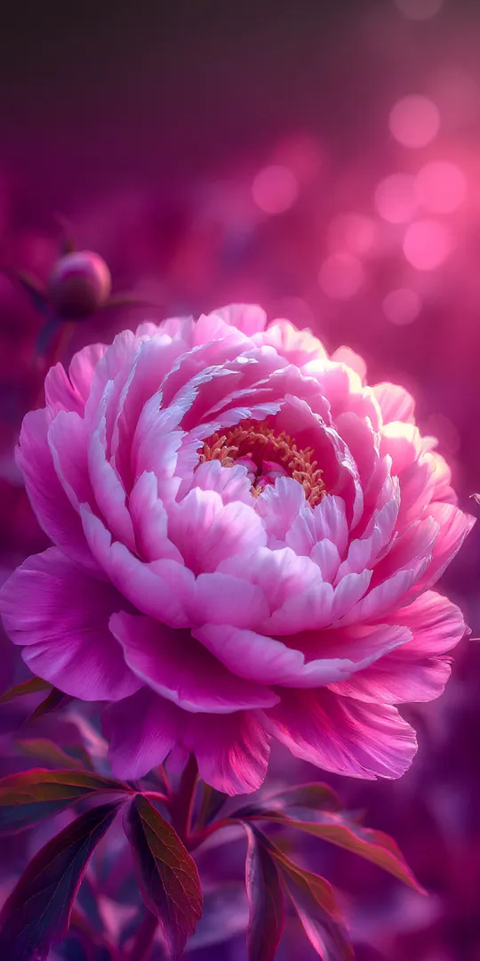 Phone wallpaper: Peony