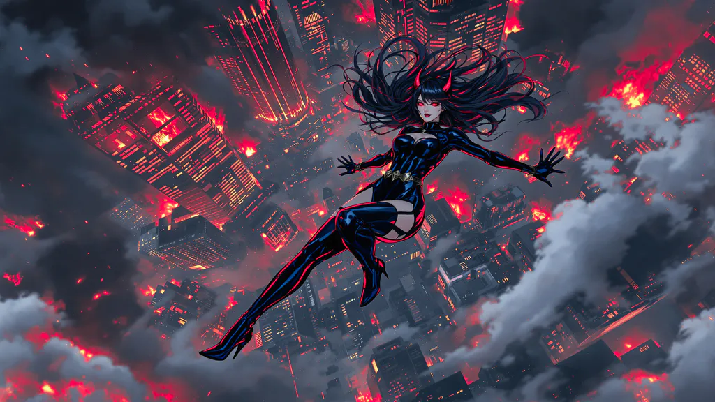 Обои на рабочий стол: Devil Anime Girl