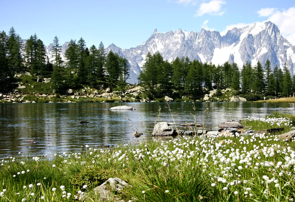 Wallpaper Lake in the mountains 1280x720