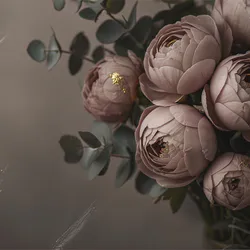 Dark peonies