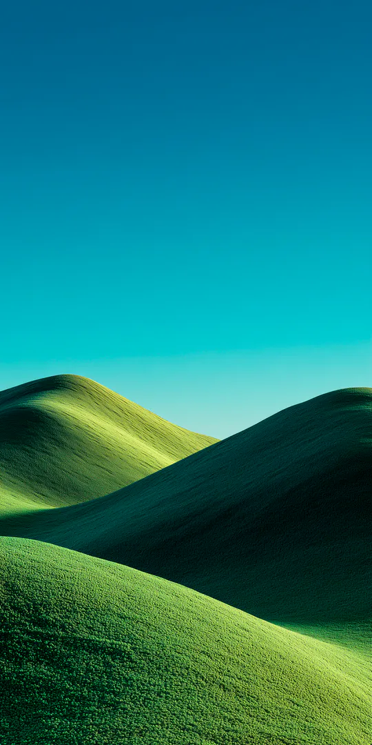 Обои на телефон: Зеленые холмы