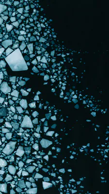 Абстракция, Лед, Обломки, Холодные тона, Текстура, Темный фон, Контраст, Минимализм, Кристаллы