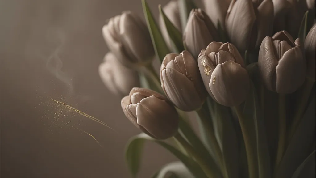 Обои на рабочий стол: Большой букет тюльпанов