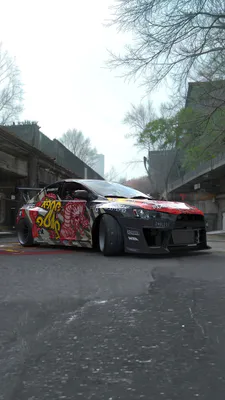 Drift, JDM, Тюнинг, Улица, Автоспорт, Mitsubishi