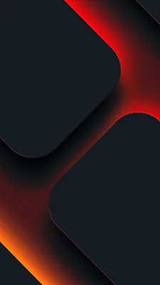 Абстракция, Минимализм, Красный, Темный фон, Градиент, Современный стиль