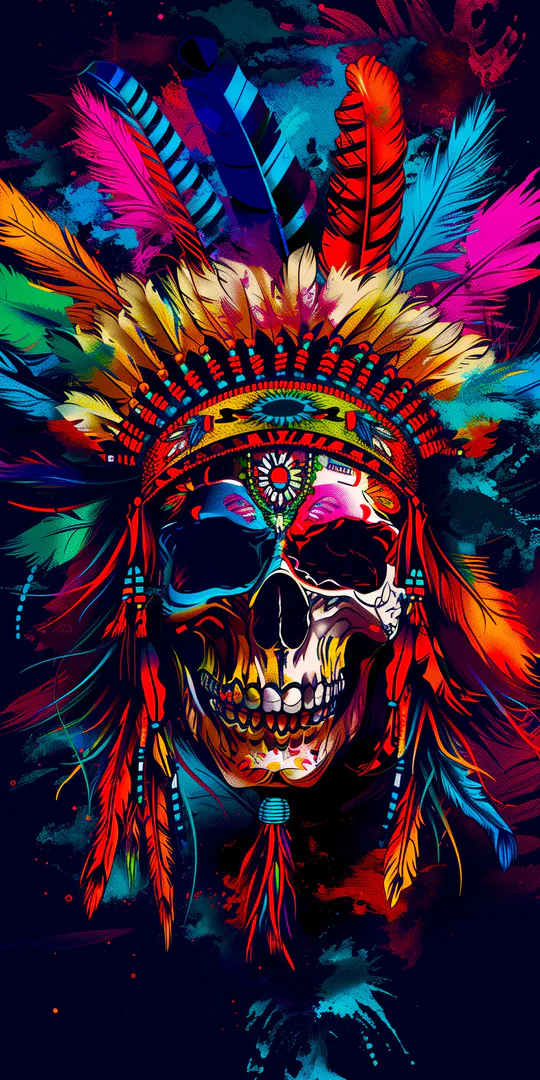 Обои на телефон: Череп Шамана