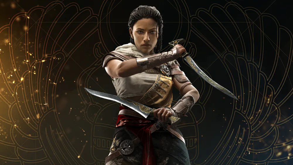 Wallpaper Aya of Assassin's Creed Origins 1080x2400