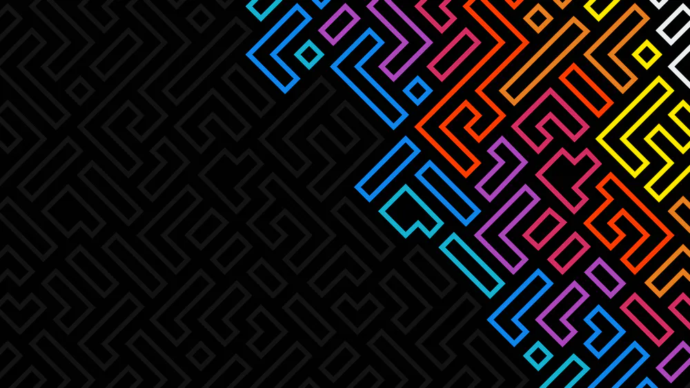 Wallpaper Colorful abstract 3440x1440