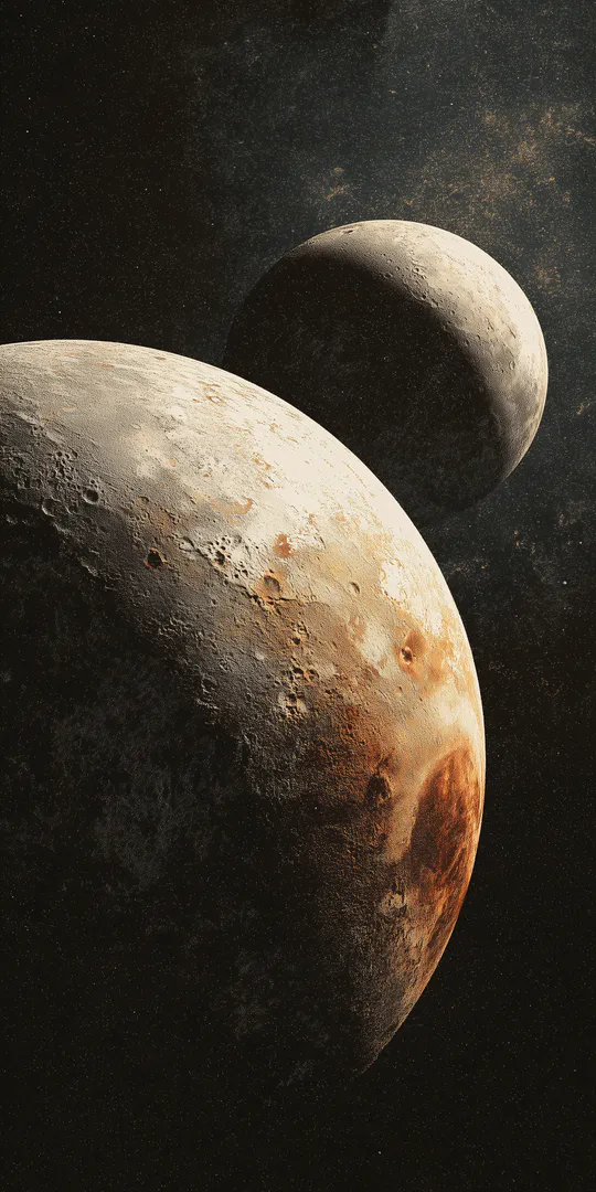 Обои на телефон: Двойные месяцы