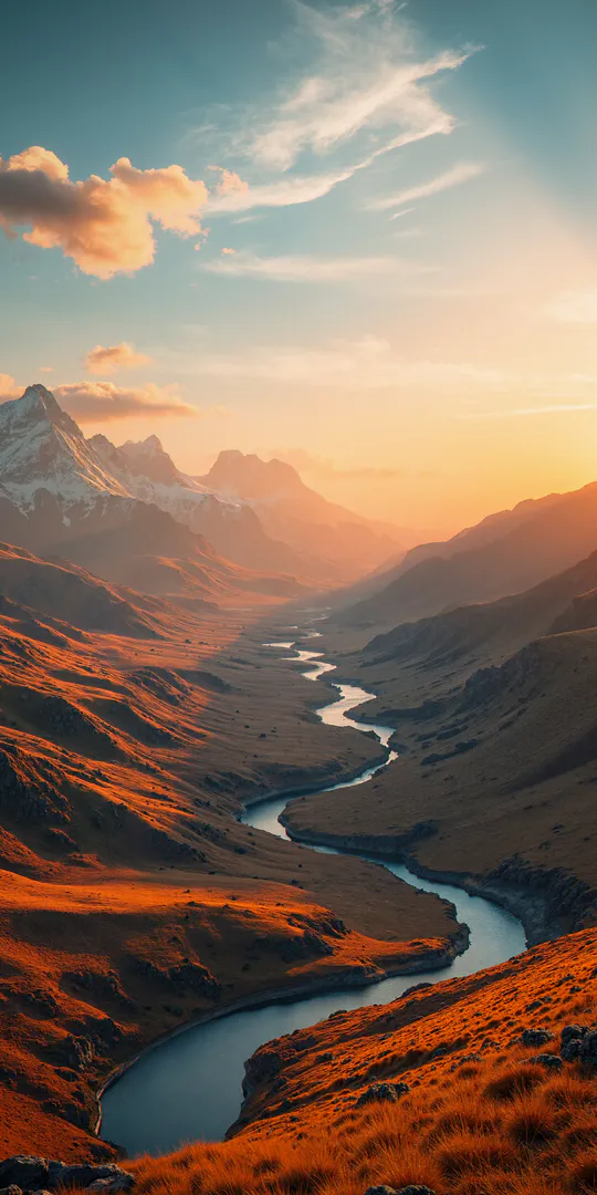 Обои на телефон: Вечер в горах