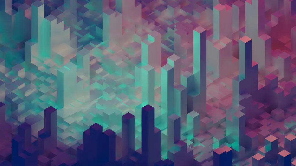 Desktop wallpaper: Neon isometry