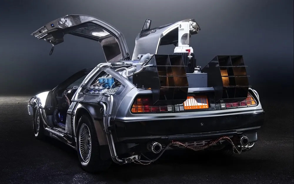Wallpaper Back to the Future DeLorean 2 1920x1080