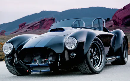 Ac Cobra, Черный, Кабриолет, Горы