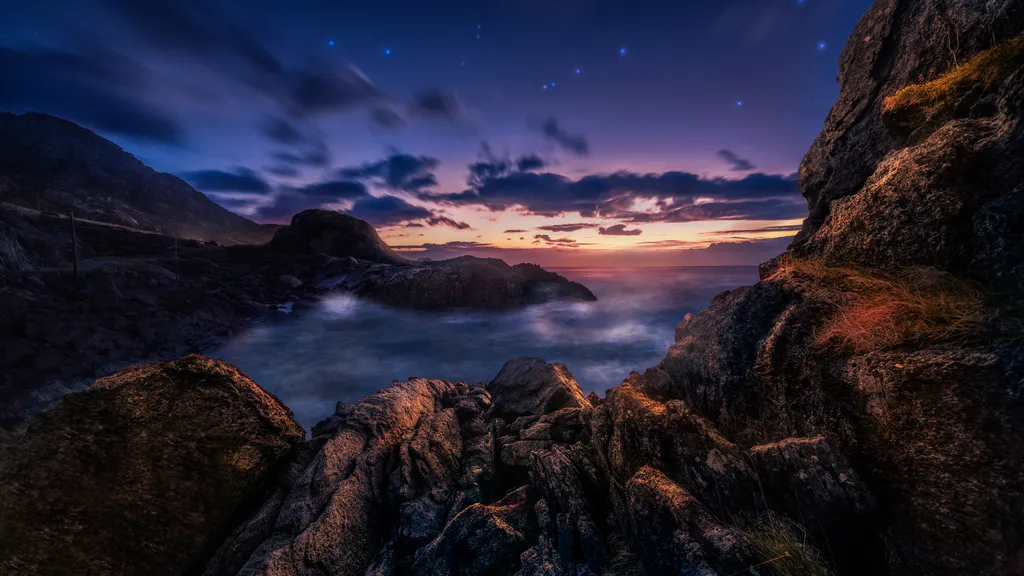 Desktop wallpaper: Rocky shore