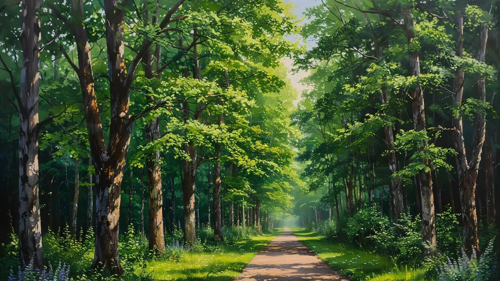 Обои на рабочий стол: Летний лес