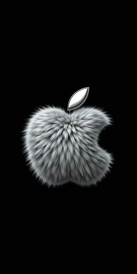 Обои на телефон: Пуховое Apple лого